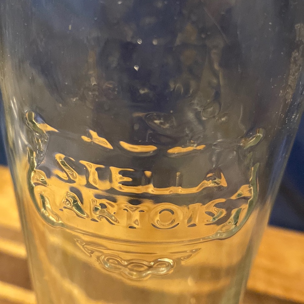 clear glass stella artois